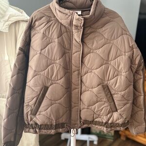 Universal Thread Light Brown Quilted Jacket